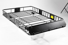 Universal Steel Roof Rack Basket, 250LBS Capacity Cargo Carrier for SUV/Truck
