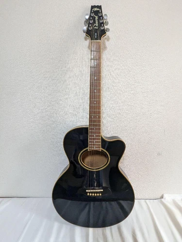 Electric Acoustic Guitar Aria Elecord FET-600 Black S/N 9102231