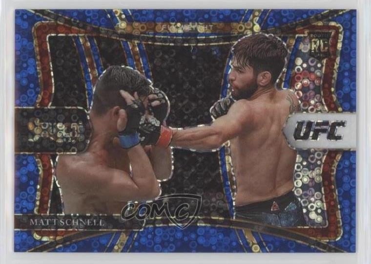 2021 Panini Select UFC Premier Level Blue Disco Prizm 58/99 Matt Schnell 0q21