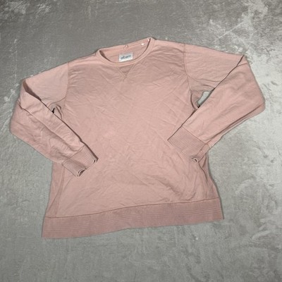 Albam Sweatshirt Mens Extra Large Pink Crew Neck Cotton Made Portugal Sweater