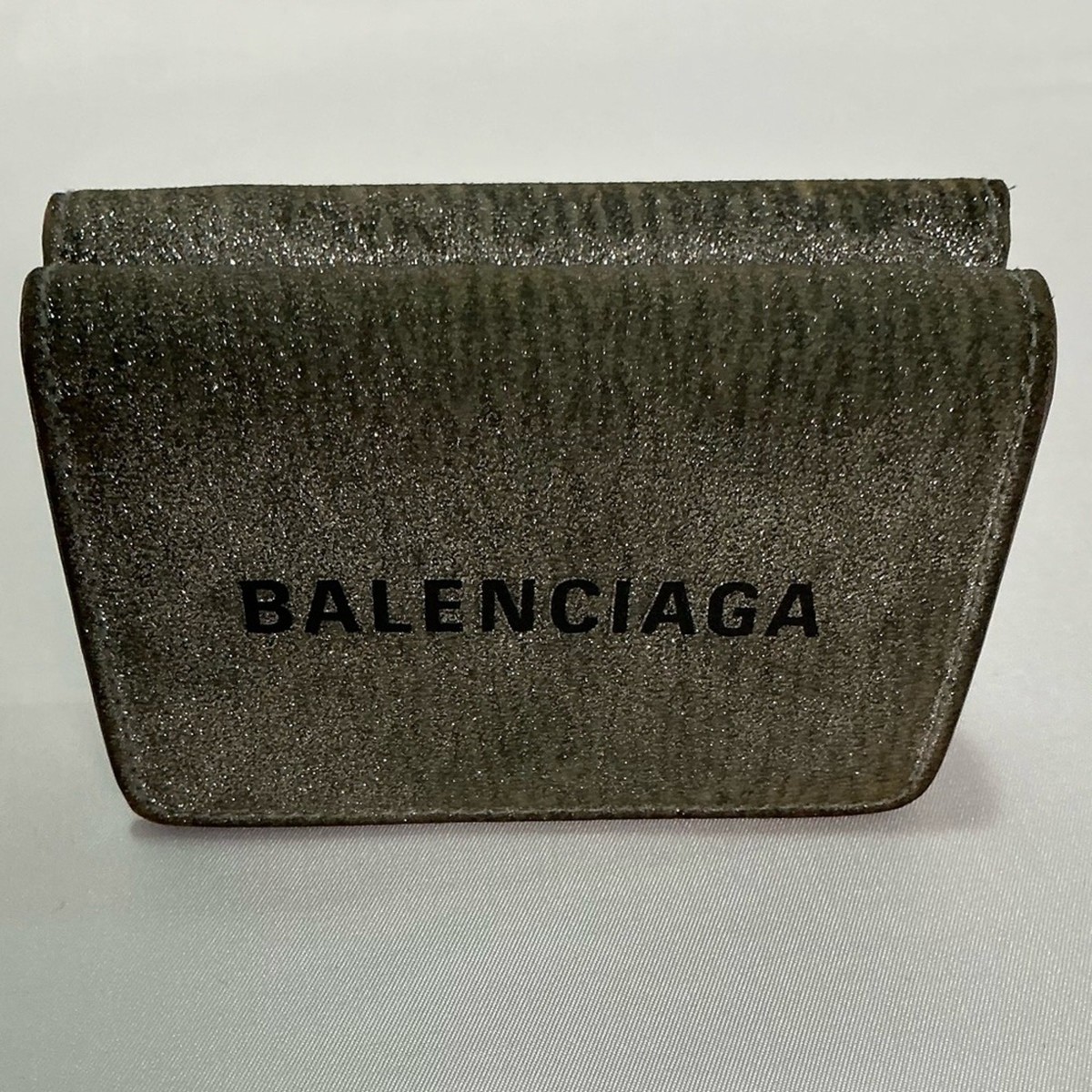 小物 balenciaga paper mini wallet silver Balenciaga Silver glitter Paper Mini Wallet | eBay