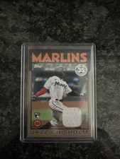 2021 Topps - 1986 Topps Baseball Relics Series 2 Jazz Chisholm #86BR-JCH Gold...