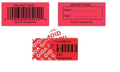Custom Tamper Proof Sticker Labels Void Security Evident Warranty Seal/Labels