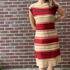 Lauren Ralph Lauren Western Aztec Red Casual Dress XL