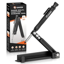 Saker Multi-function Scribing Tool- Construction Pencil- Aluminum Alloy Scrib...
