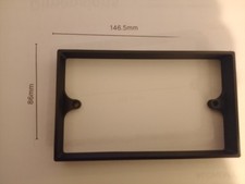 Socket Switch Spacer 15mm 2-Gang BLACK Back Box Extender