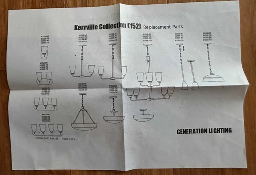 Generation Lighting Kerrville Collection 5-light Chandelier - Chrome - NEW - Picture 6 of 8