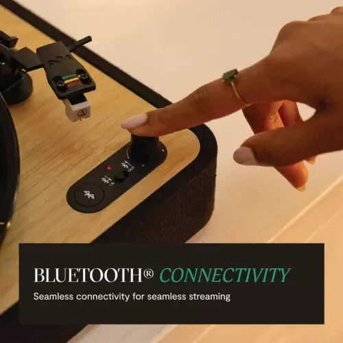 MARLEY EM-JT004-SB Giradischi Bluetooth Wireless 45/33 Giri Piatto In Lega NUOVO - Afbeelding 6 van 9