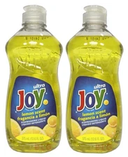 JOY ULTRA LEMON Scent Dish Washing Detergent Liquid Soap 12.6oz. Kitchen -2 Pack
