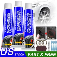 1-5X Tire Patch Plug Sidewall Repair Glue For Side Bonding Or Tire Leakage 50ML