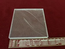 Bicron BC408 Plastic Scintillator 10x10x1 cm Detector Project (1 Face Polished)