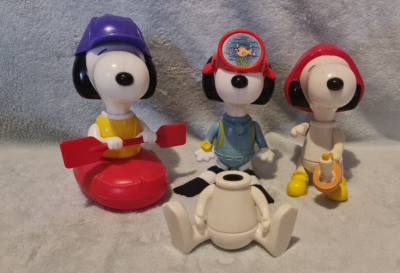 CONNECT-A-SNOOPY 2002年 マクドナルド ハッピーミール12個 2002 Connect-A-Snoopy McDonalds Happy Meal Toys - Mix and Match