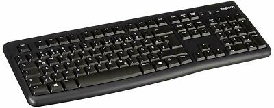 Logitech Tastatur USB K120 Kabel schwarz QWERTZ deutsch Computer Keyboard PC NEU