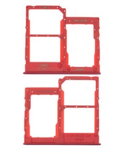 Replacement Dual Sim Card Tray Compatible For Samsung Galaxy A41 A415 - Red