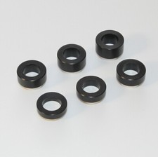 M12 Plastic Spacer Bush, 20mm OD, UV black acetal washer various widths