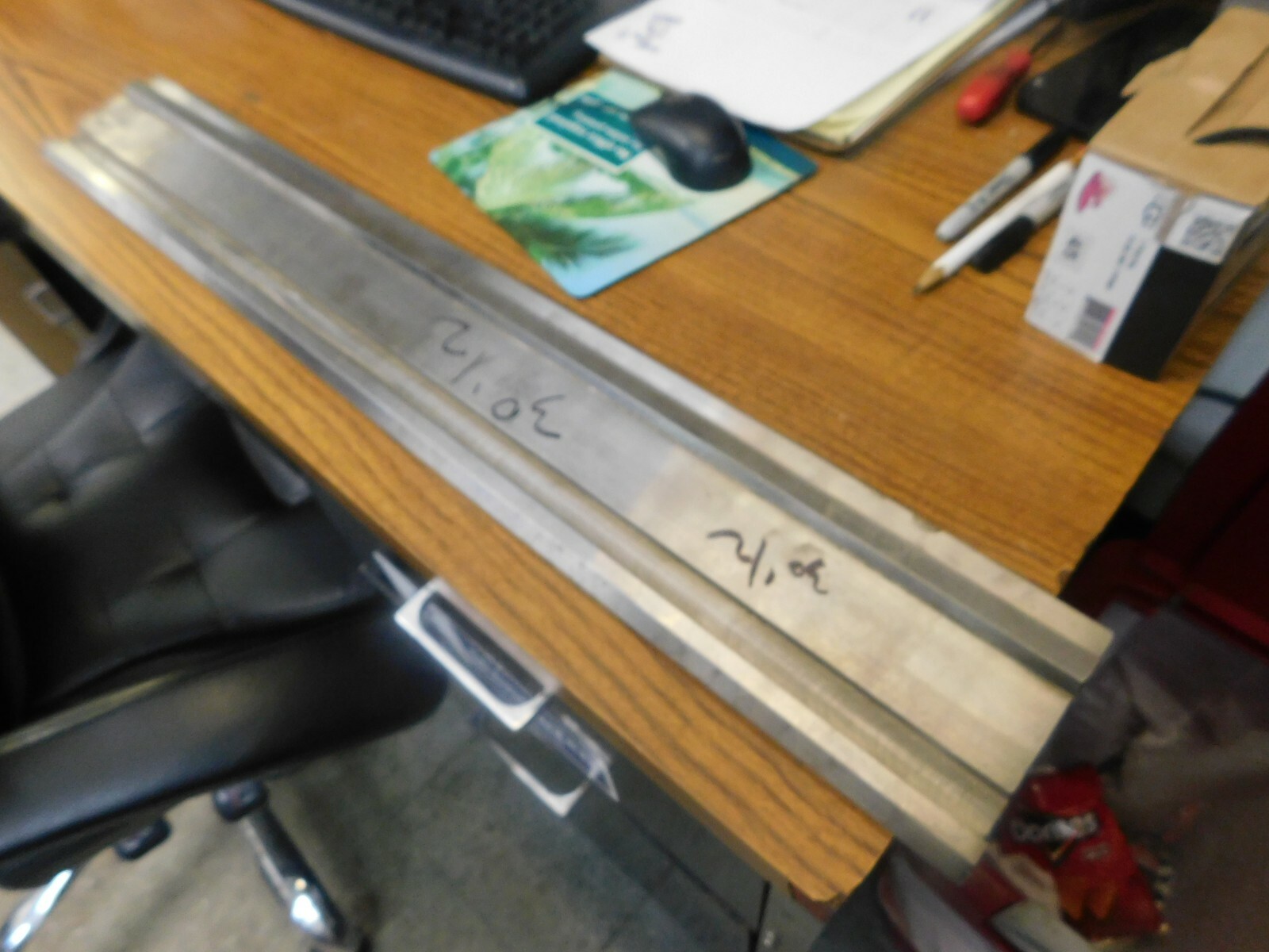 Press Brake Die Material 1.0" Wide 30.5" Long 90° Forming Punch w Cuts