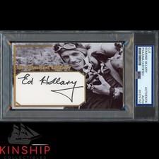 Sir Edmund Hillary signed Cut 3x5 Custom Card PSA DNA Slab Everest Auto C4136