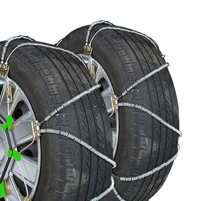 Titan Diagonal Cable Tire Chains On Road Snow/Ice 9.82mm 265/60-15