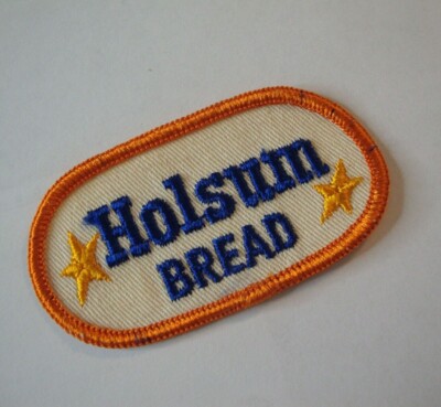 Vintage Holsum Bread Patch Clothback Sew-On Oval Embroidered