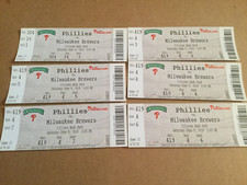 PHILLIES~2018 TICKET STUB 6/9/18 VS BREWERS~Ji-Man Choi FIRST CAREER GS