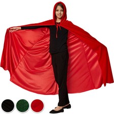 Mystischer Samtumhang Vampir Teufel Zauberer Hexe Cape Kinder Karneval Fasching