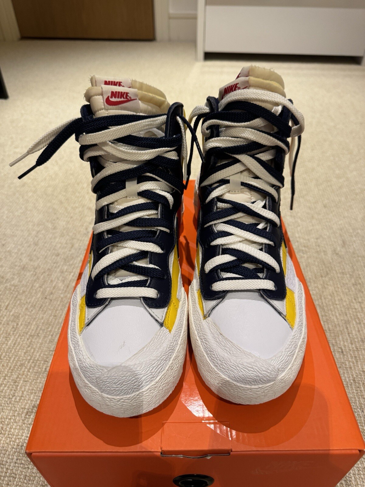 SACAI X NIKE Nike x Sacai Blazer Mid Giallo Multi UK10