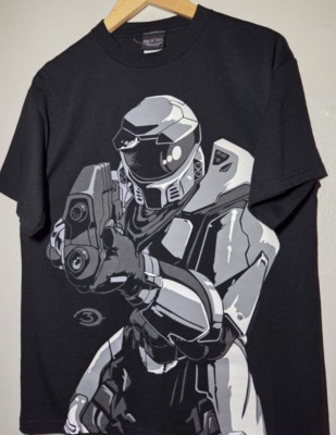 Vintage Halo 3 Master Chief Video Game Promo Tee Xbox 360 Y2K USA OG Size Medium