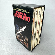 Robert A. Heinlein Signet Gift Pack 4 Book Box Set 1950's Sci Fi PB's