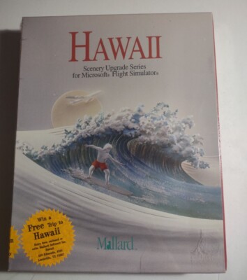 1992  Hawaii  Scenery Upgrade for Microsoft Flight Simulator RARE Display