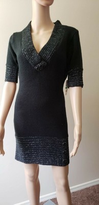 black dress with silver accents