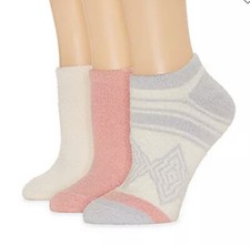 NWT Three Pair Women's Modern Cozy Socks Fits Shoe Size 4-10