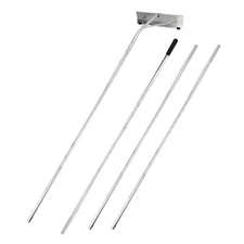 21" Roof Snow Rake w/ 24" Blade Rollers Lightweight Rake Corrosion Resistant New