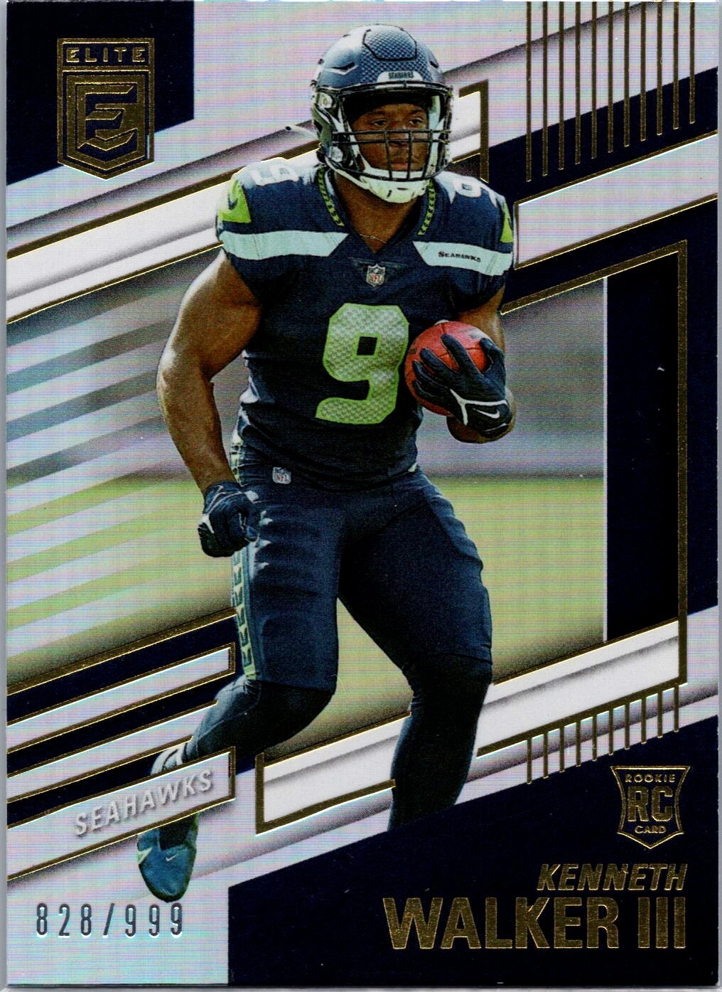 2022 Panini Donruss Elite - Rookies Kenneth Walker III #110 /999 (RC)