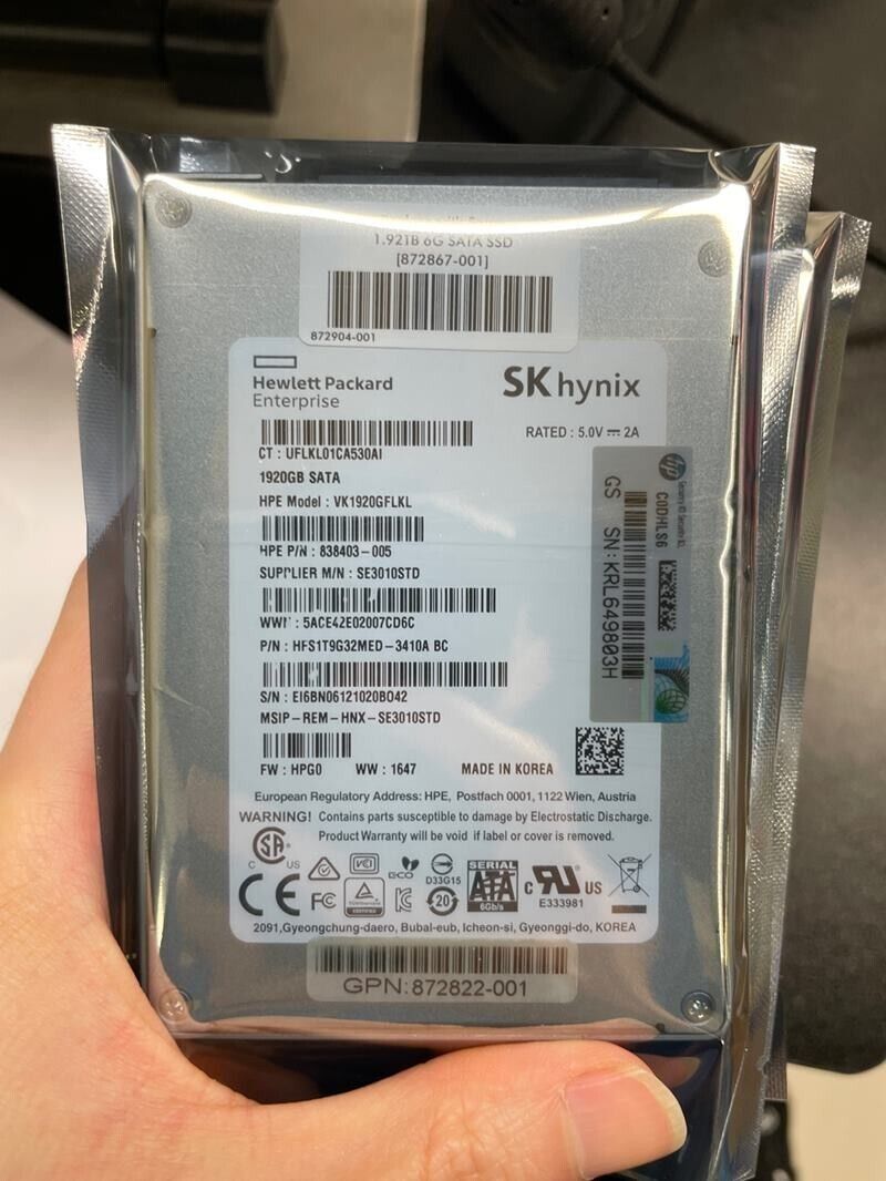1.92TB SSD SK hynix 1920GB SATA VK1920GFLKL HPG0 HFS1T9G32MED