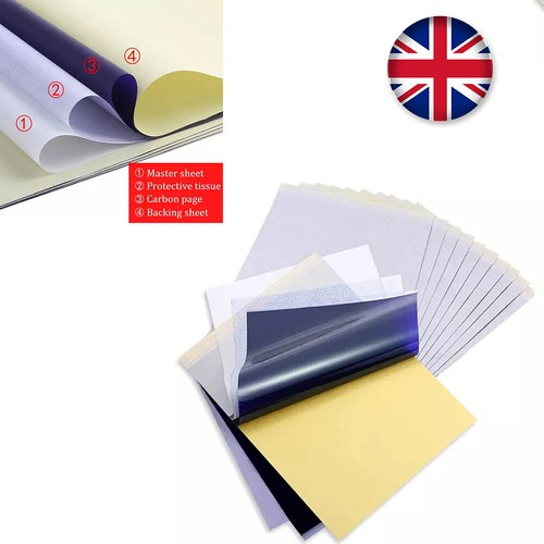 Tattoo Transfer Paper Stencil Carbon Thermal Tracing Hectograph A4 Gift UK - Picture 2 of 13