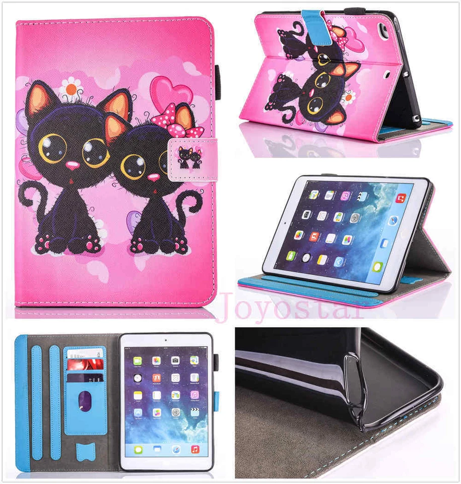 For iPad 7th 6th 5th Generation/Air/Mini Magnetic Leather Stand Smart Case Cover - Image 4 of 4