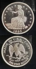 US 1885 Seated Liberty Trade Dollar 2 Troy Oz. 999 Fine Silver Coin Round si904