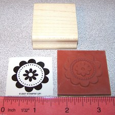 Flower inside a Flower Blossom Rubber Stamp Single by Stampin Up Big Flowers