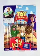 Vintage 1996 Disney Pixar Toy Story FIGHTER WOODY Thinkway NEW Sheriff Figure