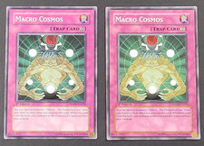 Yugioh TCG - 2x Macro Cosmos - SDDE-EN036 - LP/NM - 1st Ed - Common - Trap 2008