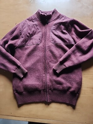 ORVIS UPLAND COLLECTION Mens S 100% Wool Windproof Gorpcore Jacket Sweater
