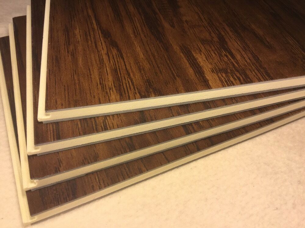 8.7mm Luxury Vinyl Plank Flooring Click 100 waterproof w/ underpad