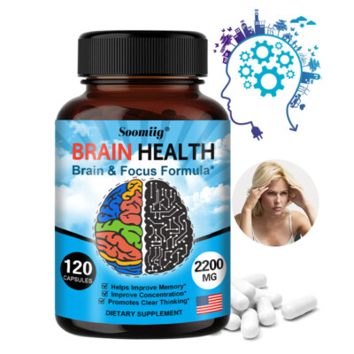 Brain Health Memory Booster,Focus Function,Brain & Focus Formula 30-120 capsules