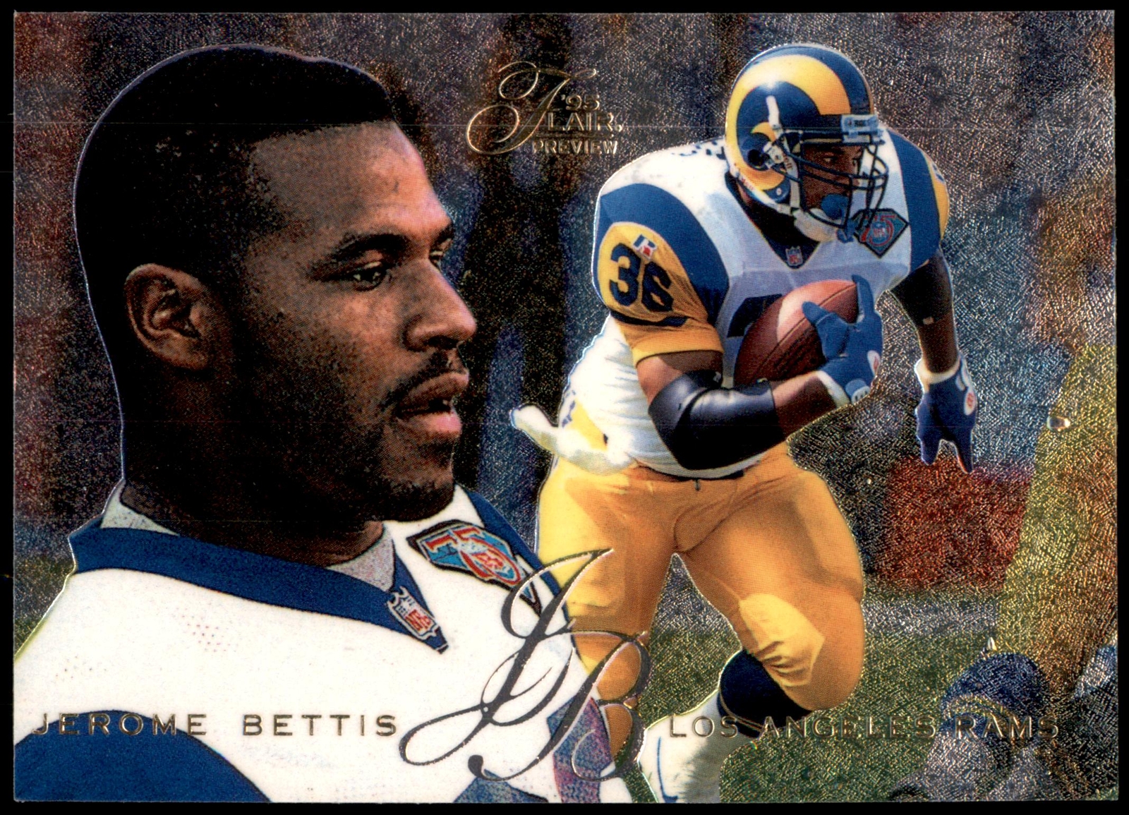 Jerome Bettis #17 1995 Fleer Flair Preview