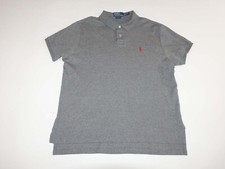 Polo Ralph Lauren Men's Custom Fit Polo Shirt Size XL Short Sleeves Gray X-Large