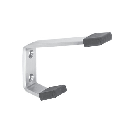 Coat and Hat Hook with Buffers Satin Stainless Steel