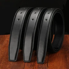 Reversible Belt Strap Replacement Genuine Leather Dress Belt Strap, 30. 32. 35mm