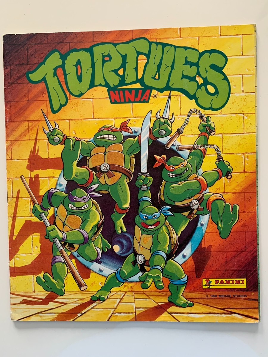 ALBUM PANINI Tortues Ninja 1990 RARE TMNT Sticker INCOMPLET 30