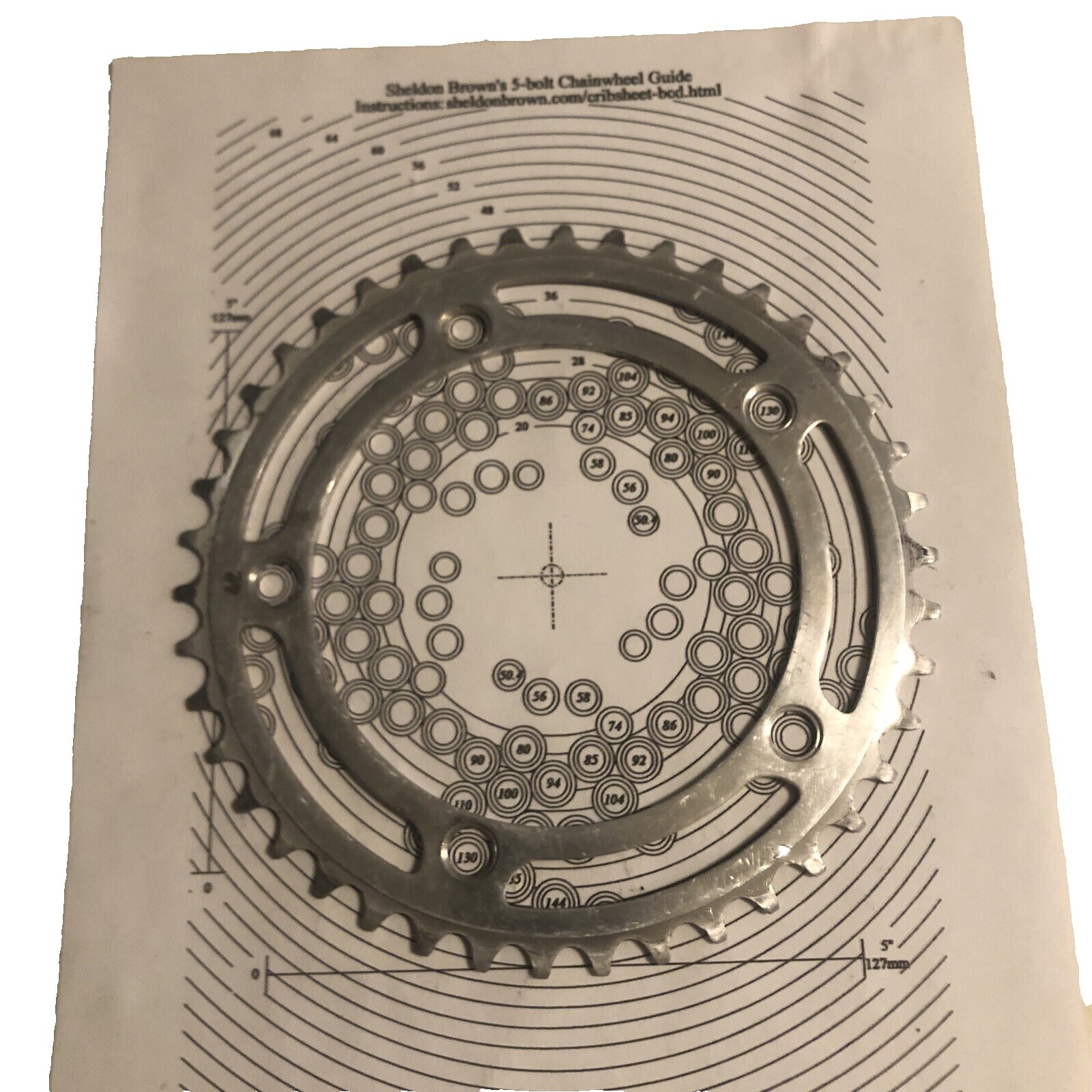 SUGINO Mighty Tour 171mm double crankset A-6 crown road 40 52 Tooth