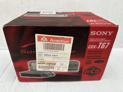 Sony CDX-T67 6 DISC CD DISK CHANGER COMPLETE NEW / FACTORY SEALED    